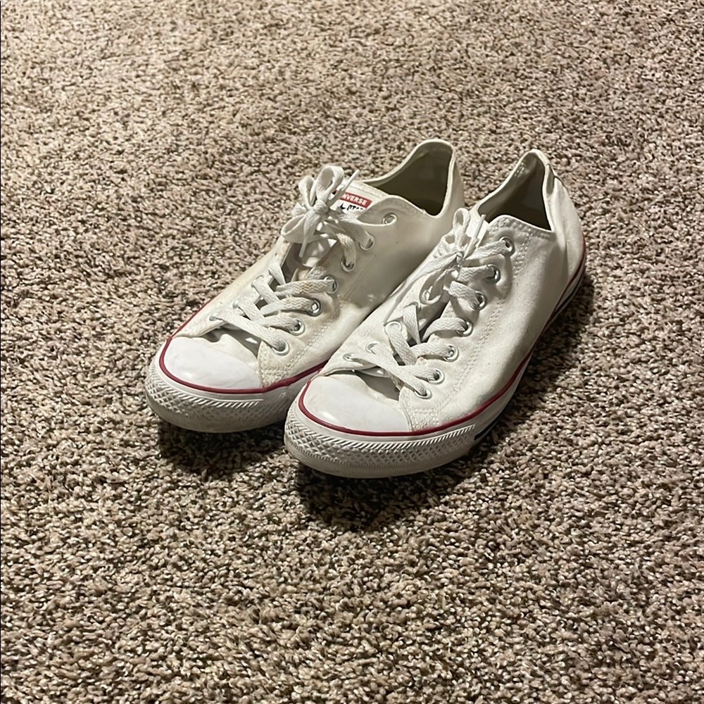 Converse White and Red Men's Shoes